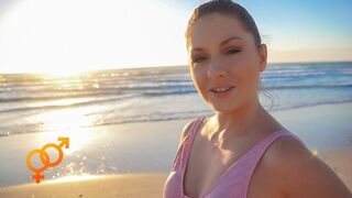 Rebecca Volpetti Hot Blowjob On The Public Beach