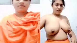 Indian Girl Stripping Salwar And Big Boobs Show