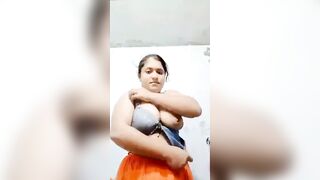 Indian Girl Stripping Salwar And Big Boobs Show